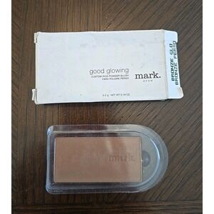 2003 Avon Mark Good Glowing custom pick powder blush for face bronze glo NOS Y2k